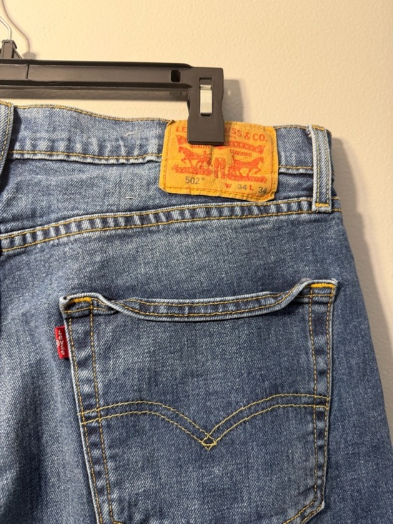 Levi's Other - Levi's Men's Straight Jeans - Light Blue with Tan Patch